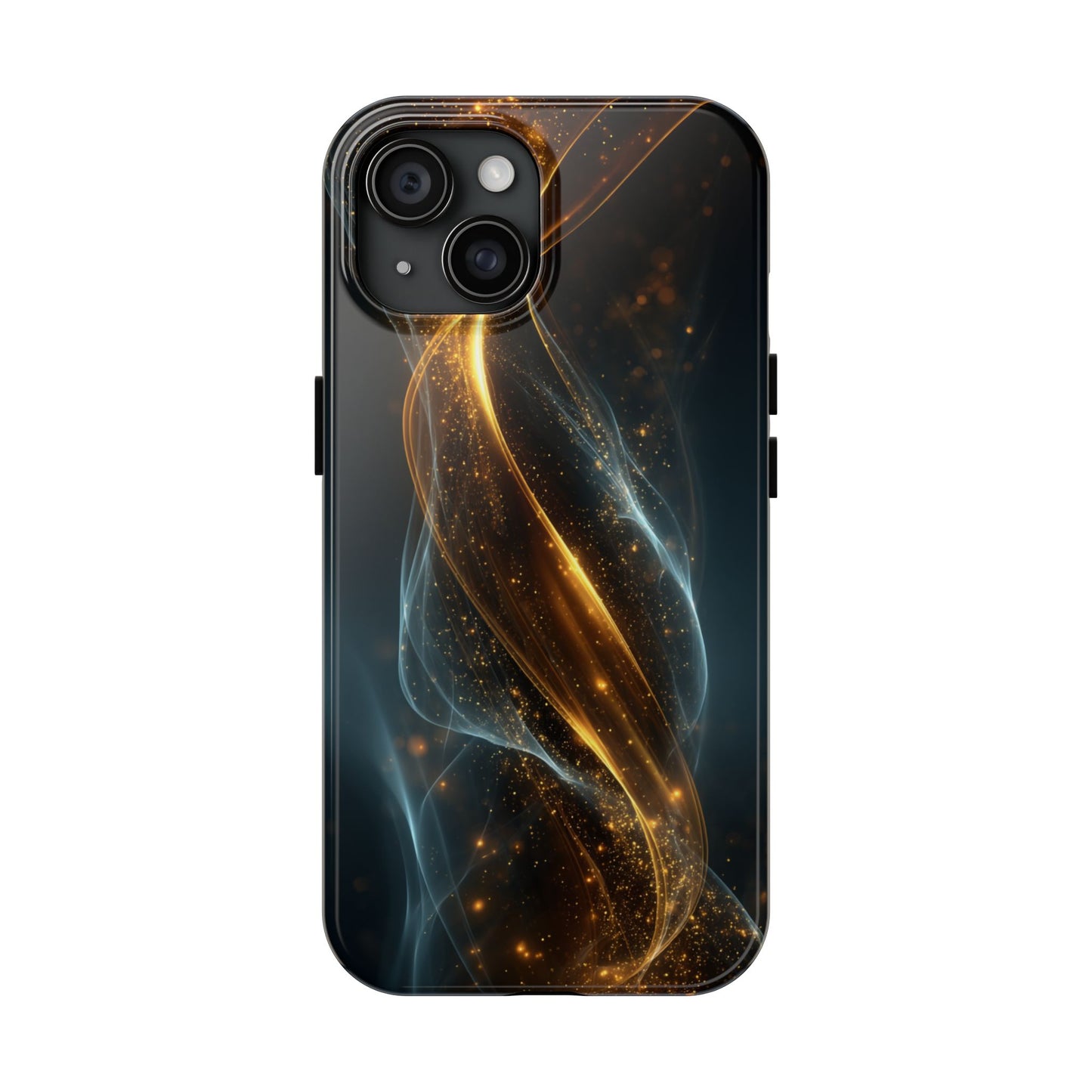 Stylish Tough Phone Case with Elegant Swirl Design
