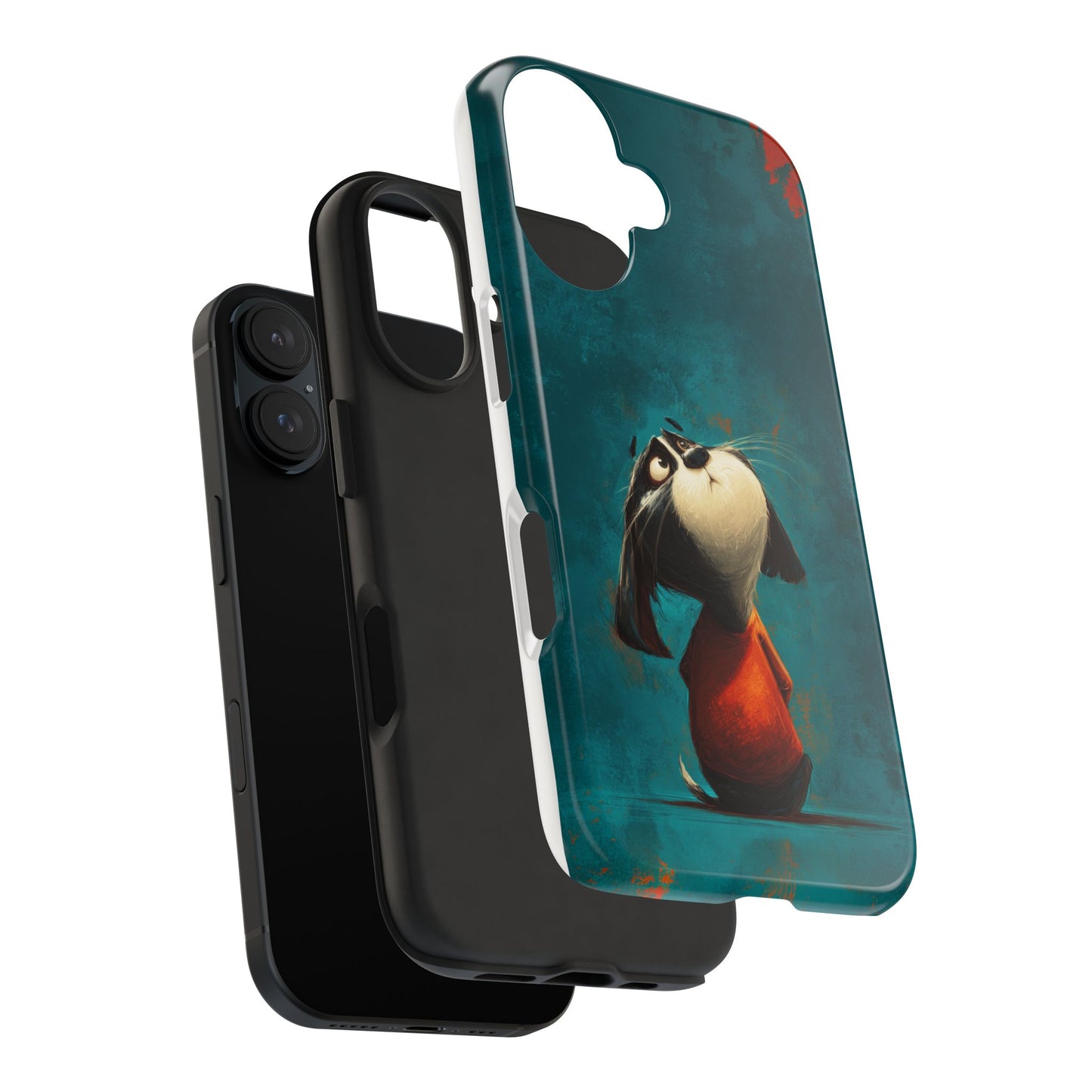 Whimsical Dog Tough Phone Case - Perfect for Pet Lovers!