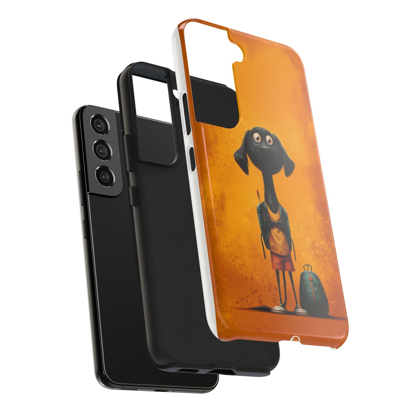 Cute Dog Art Tough Phone Case for Animal Lovers