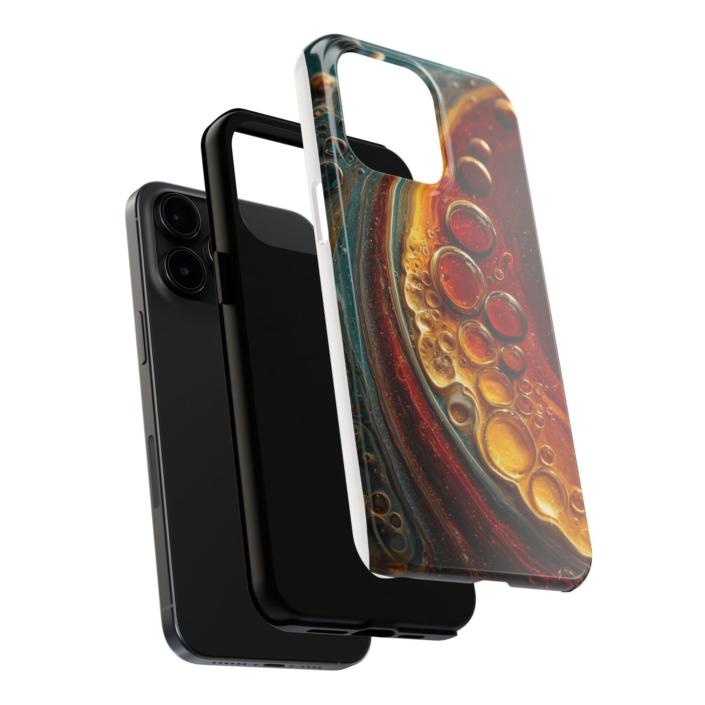 Artistic Tough Phone Case - Abstract Lava Design
