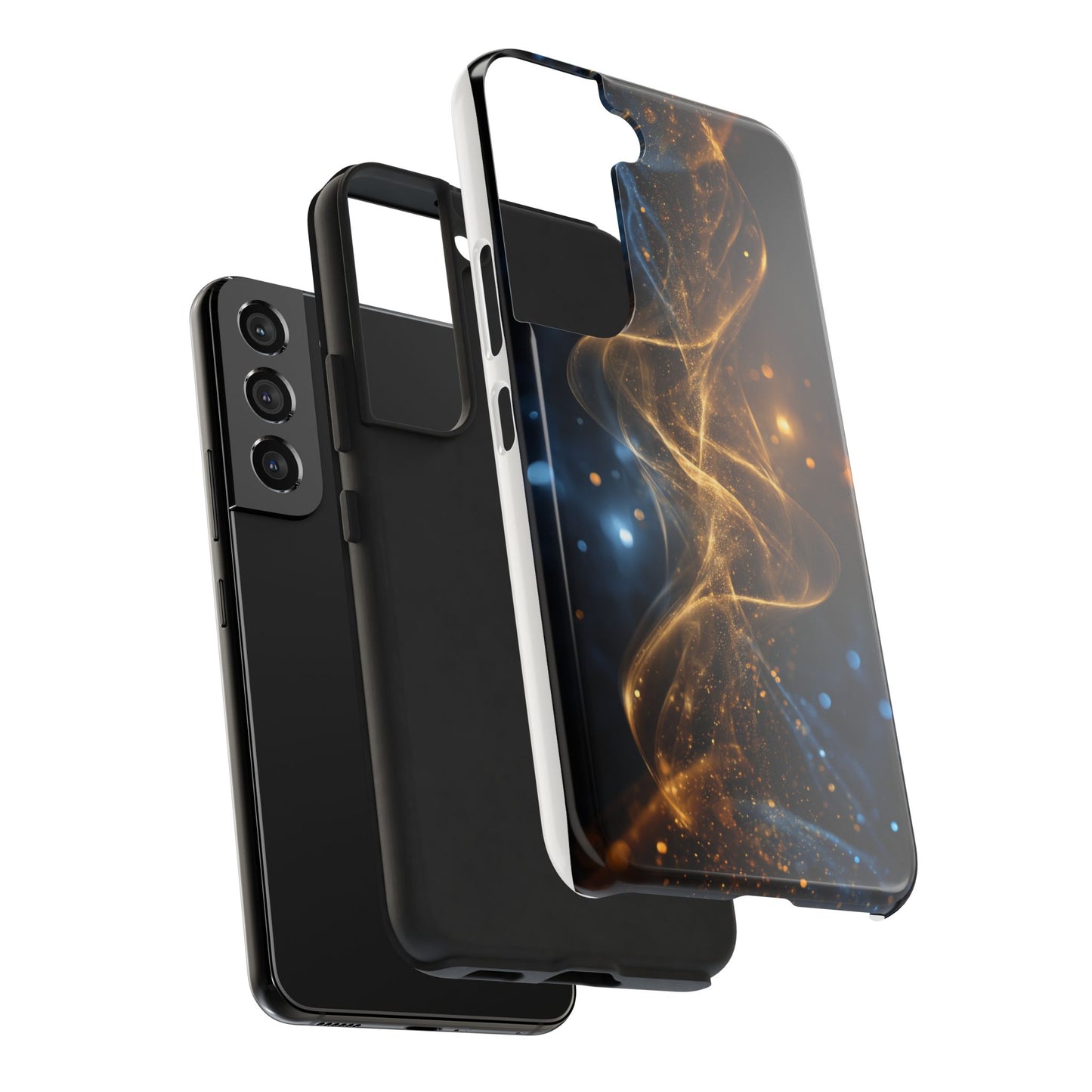 Stylish Tough Phone Cases with Sparkling Swirls Design
