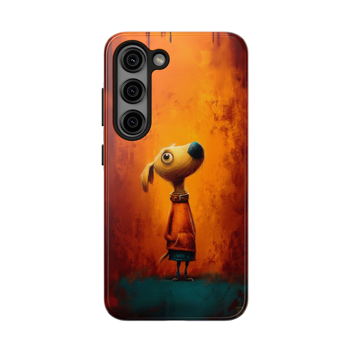 Whimsical Dog Art Tough Phone Case - Durable & Stylish Pet Lover Accessory