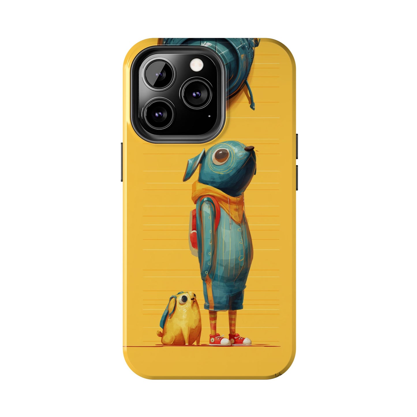 Colorful Animal Art Tough Phone Case - Perfect for Pet Lovers & Kids