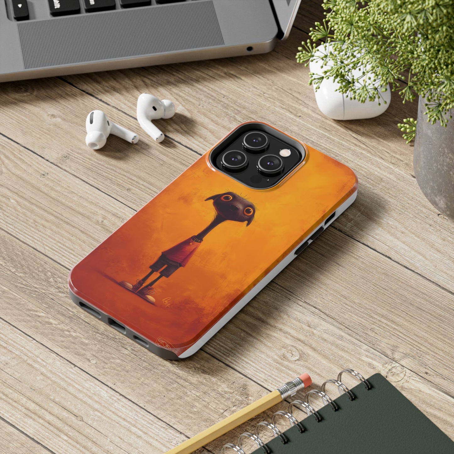 Whimsical Tough Phone Cases - Unique, Durable Design for Creative Minds
