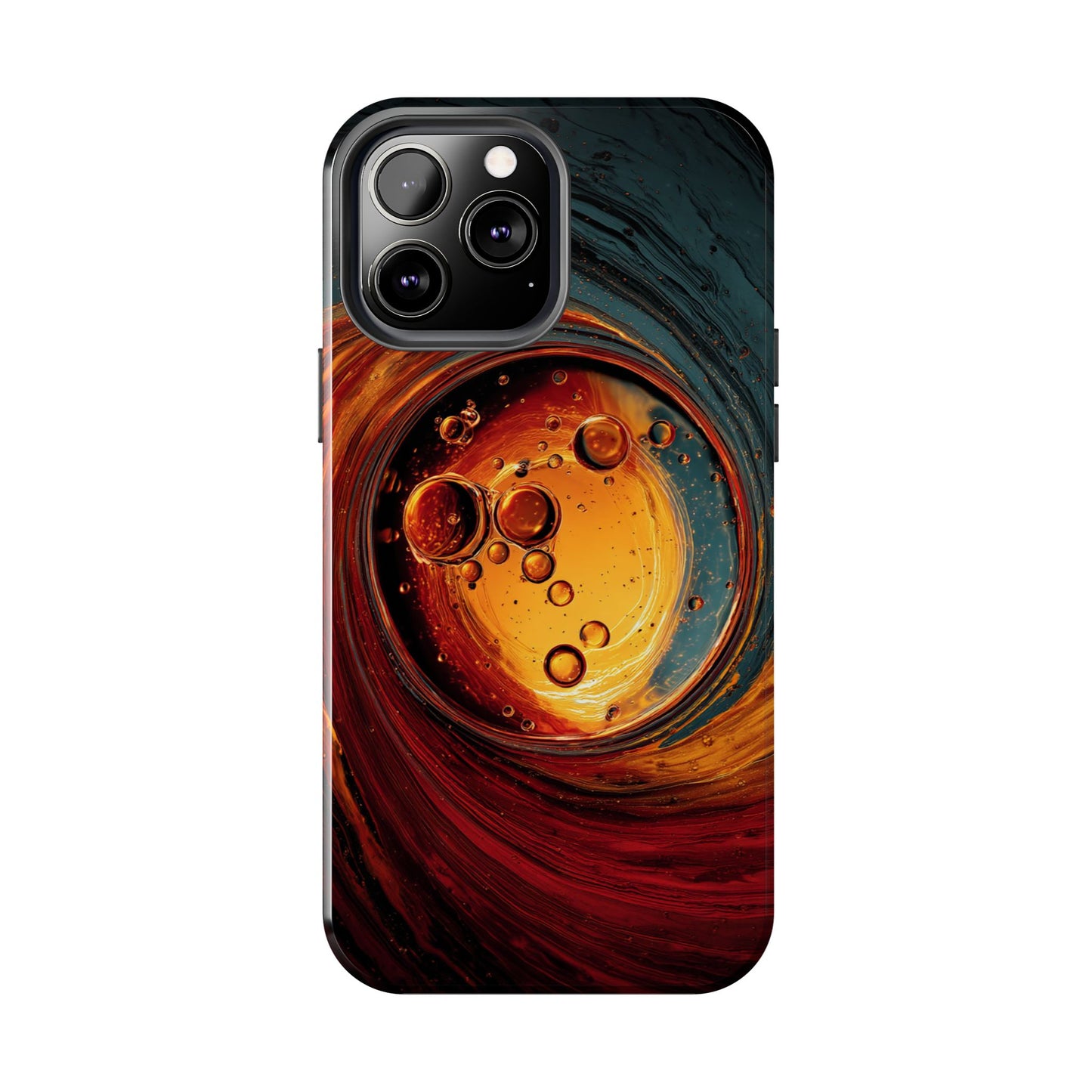 Vibrant Abstract Phone Case with Bubble Design - Tough & Stylish