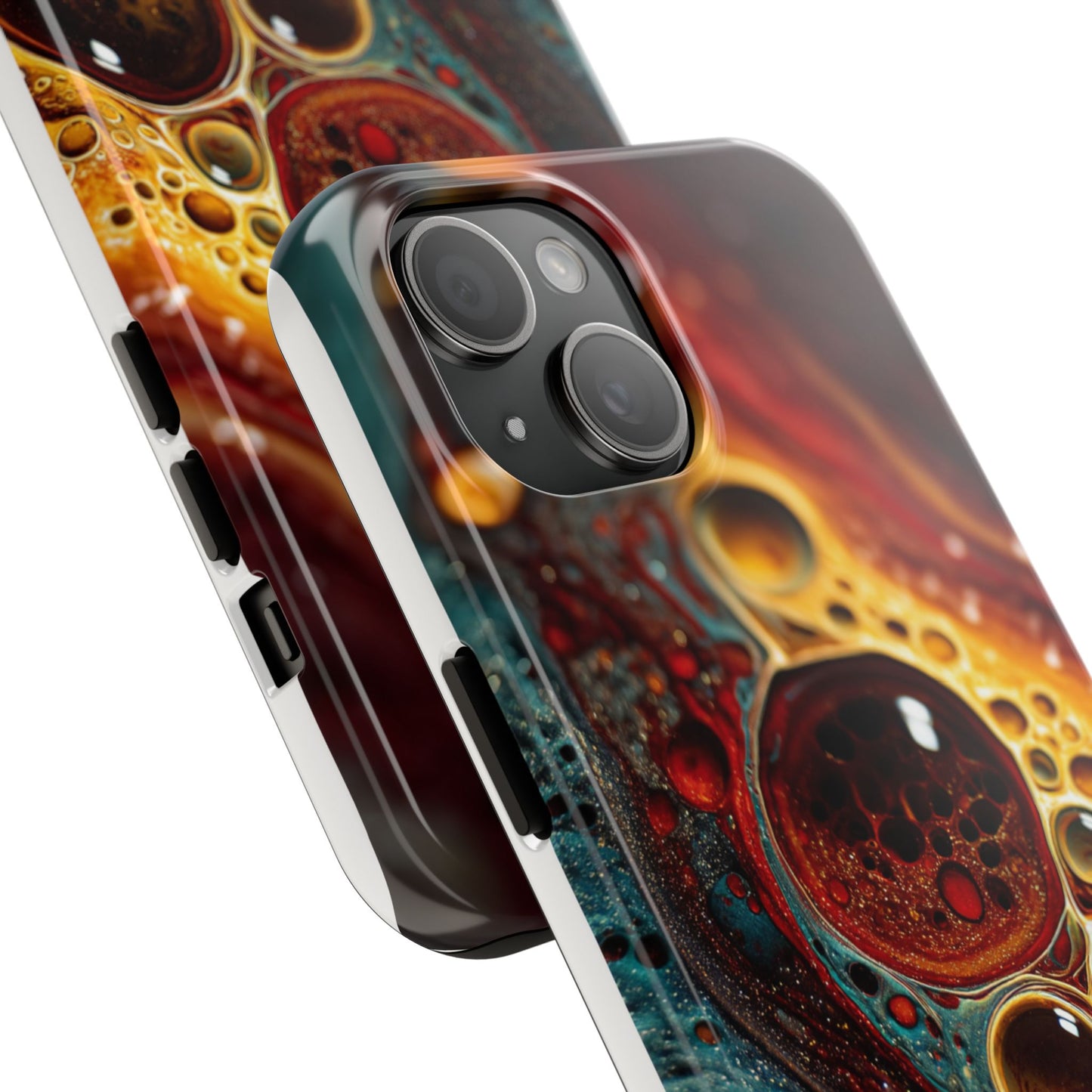 Vibrant Abstract Tough Phone Case - Unique Art for Stylish Protection
