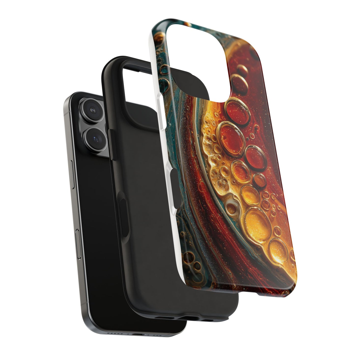 Artistic Tough Phone Case - Abstract Lava Design