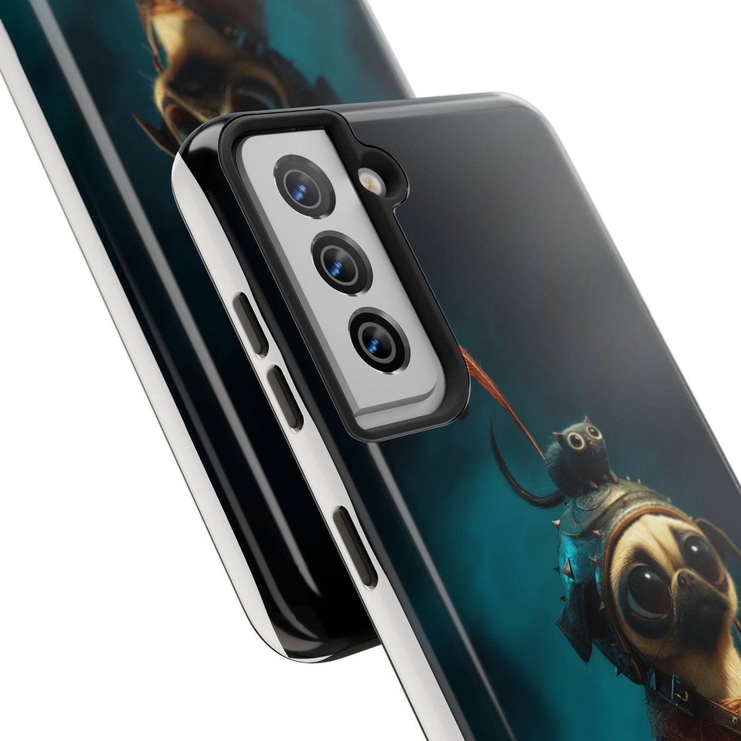 Cute Pug Adventure Tough Phone Case - Durable Protection for Pet Lovers