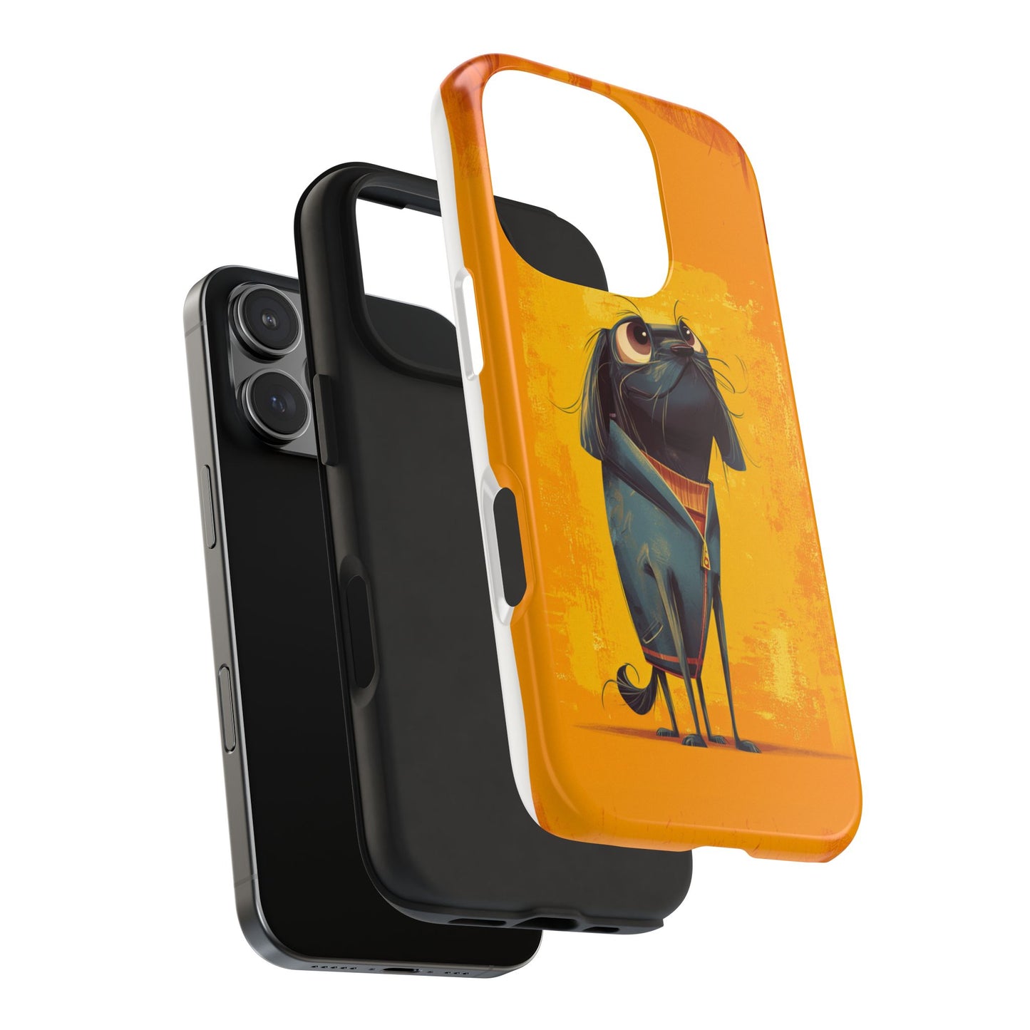 Fun Dog Art Tough Phone Case - Durable Pet Lover Gift