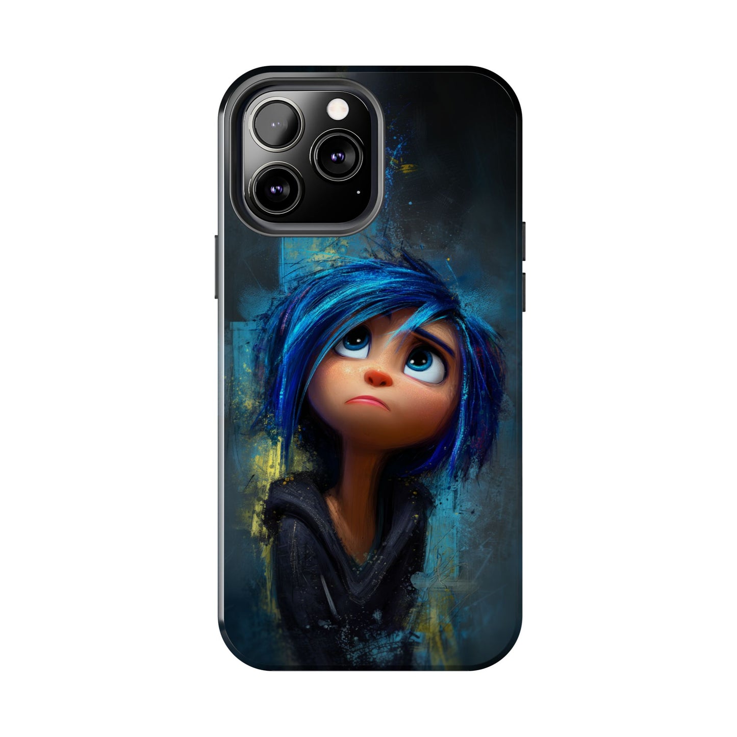 Unique Artsy Tough Phone Case – Emotional Abstract Design for Creative Souls