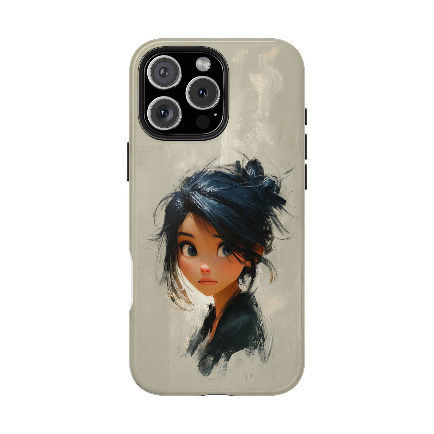 Artistic Tough Phone Case – Unique Portrait Design for Creatives