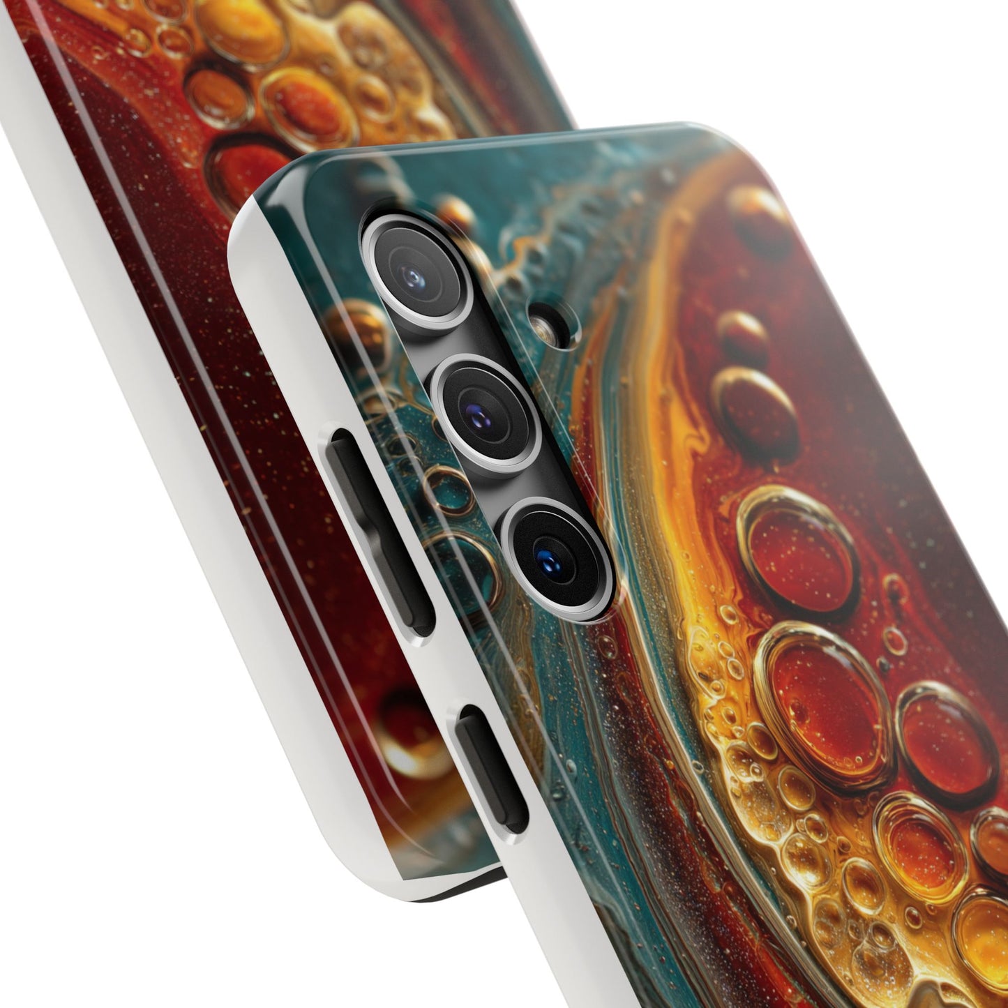 Artistic Tough Phone Case - Abstract Lava Design