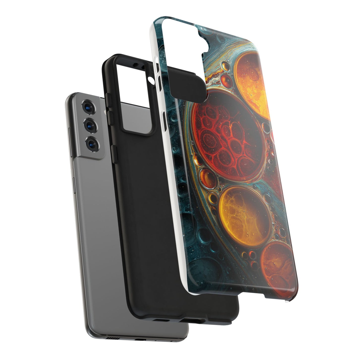 Vibrant Abstract Tough Phone Case - Durable Protection with Artistic Design