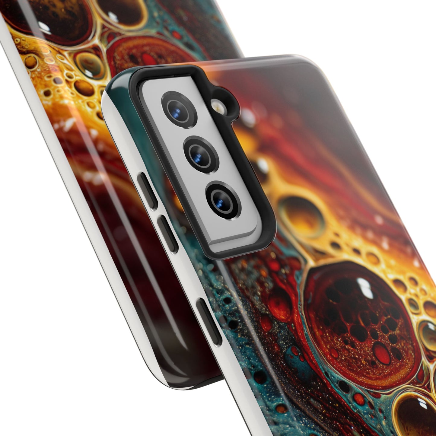 Vibrant Abstract Tough Phone Case - Unique Art for Stylish Protection