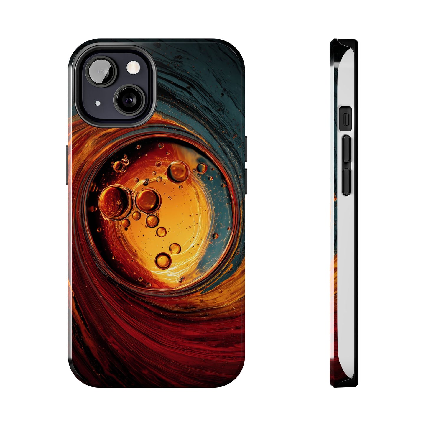 Vibrant Abstract Phone Case with Bubble Design - Tough & Stylish