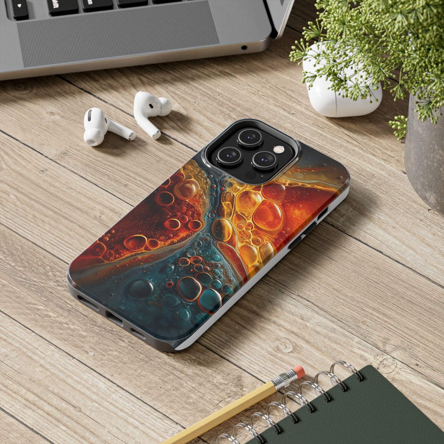 Vibrant Abstract Tough Phone Case - Protect Your Device with Style