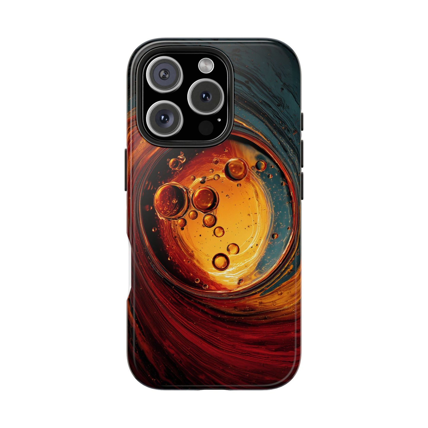 Vibrant Abstract Phone Case with Bubble Design - Tough & Stylish