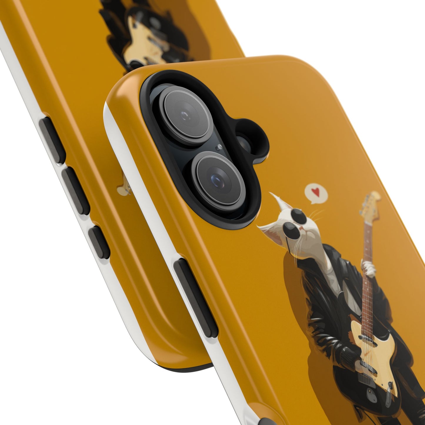 Cool Cat with Sunglasses Playing Guitar Tough Phone Case