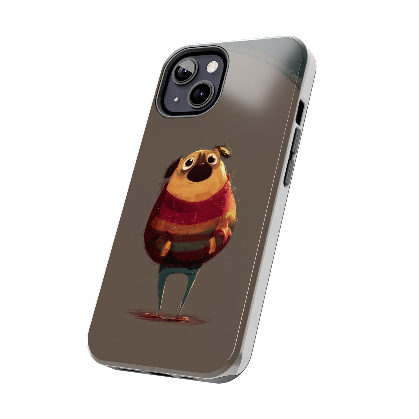 Cute Pug Tough Phone Case - Durable & Stylish Protection for Pet Lovers