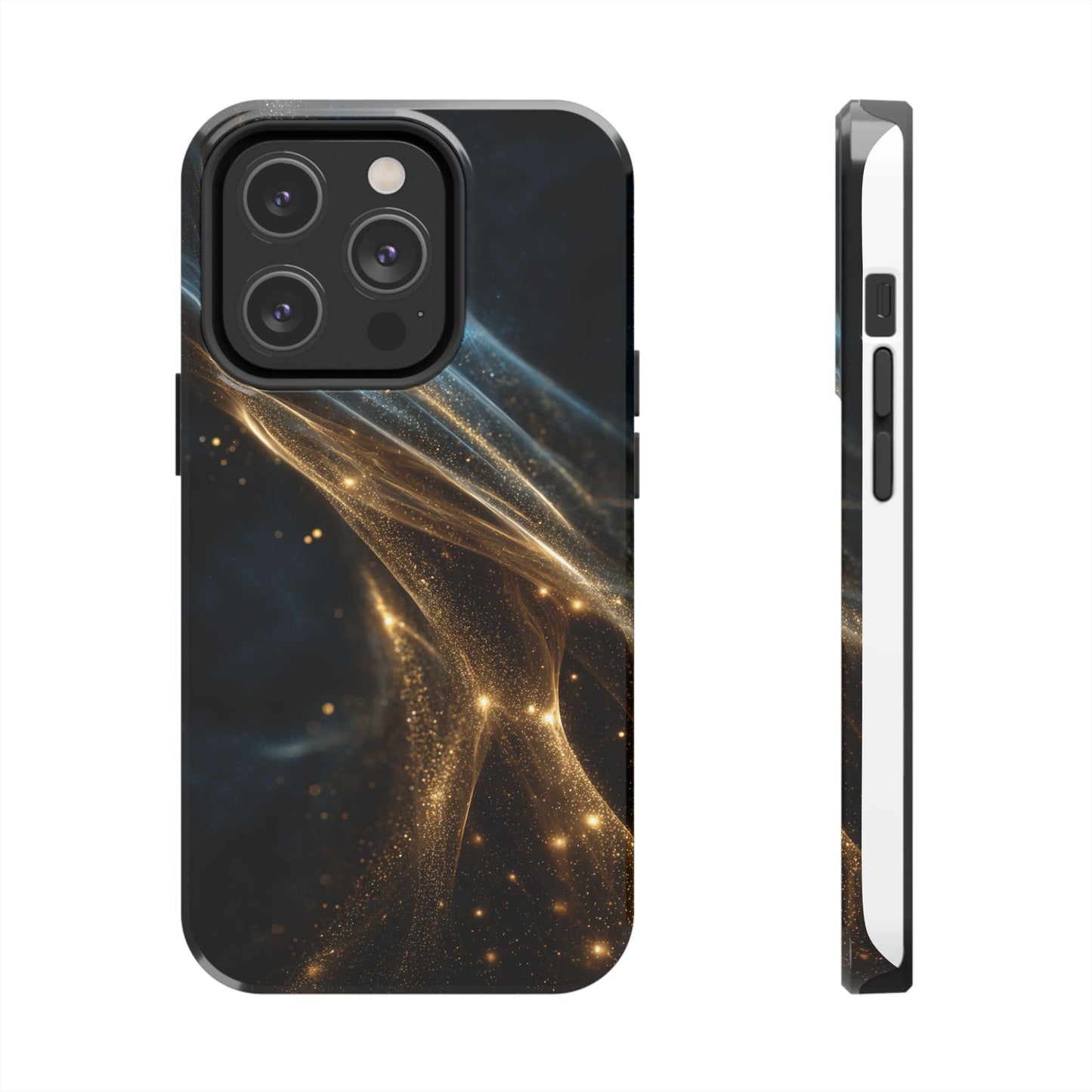 Stunning Gold Swirl Tough Phone Case - Stylish Protection with Elegance