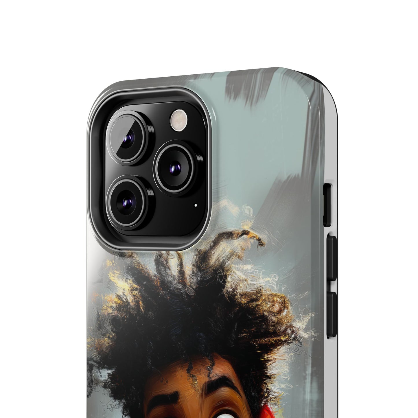 Artistic Tough Phone Case - Unique Design with Character - Great Gift Idea