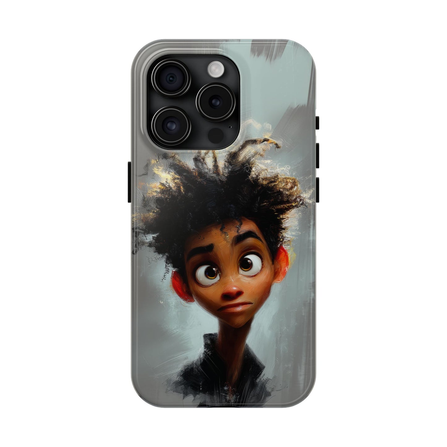 Artistic Tough Phone Case - Unique Design with Character - Great Gift Idea
