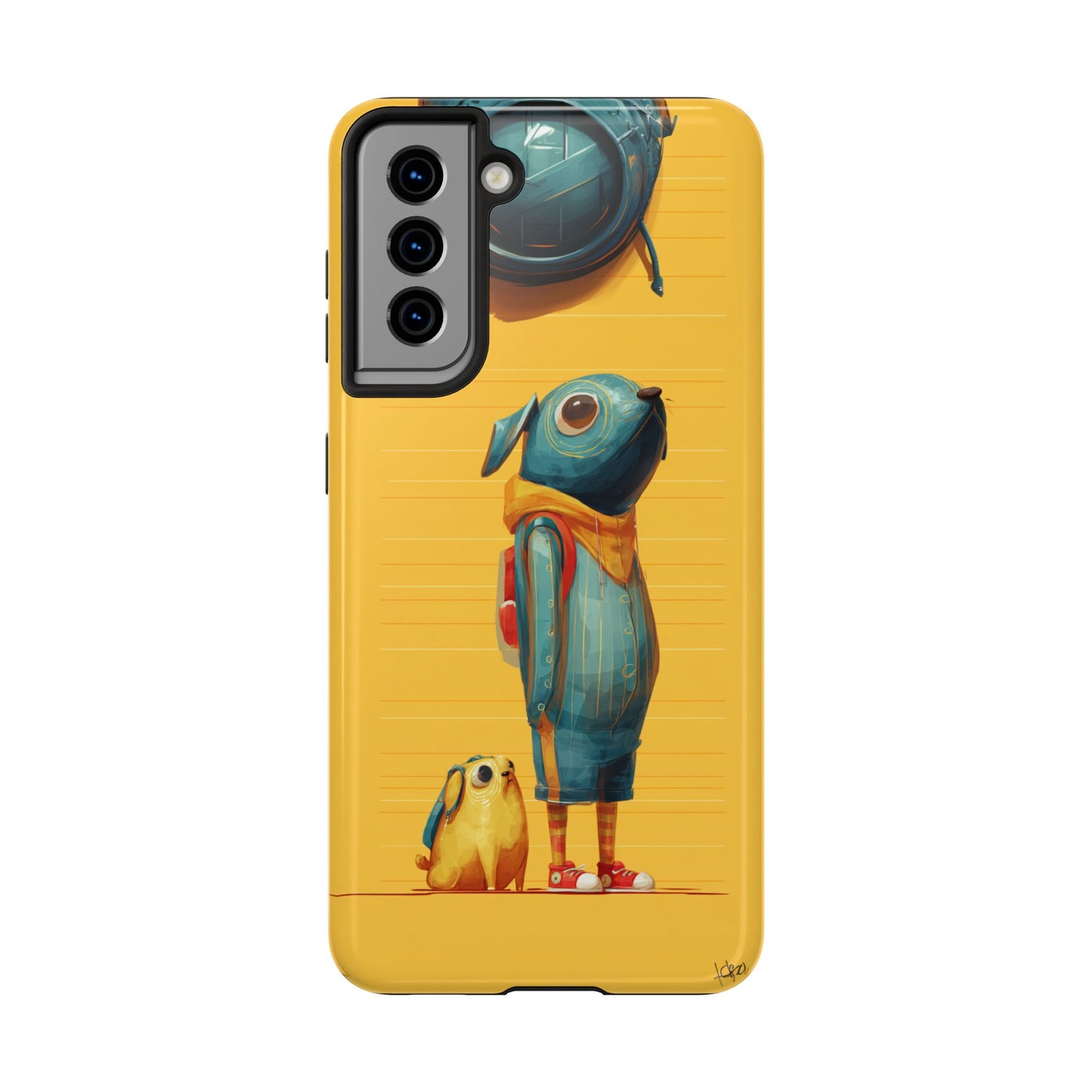 Colorful Animal Art Tough Phone Case - Perfect for Pet Lovers & Kids
