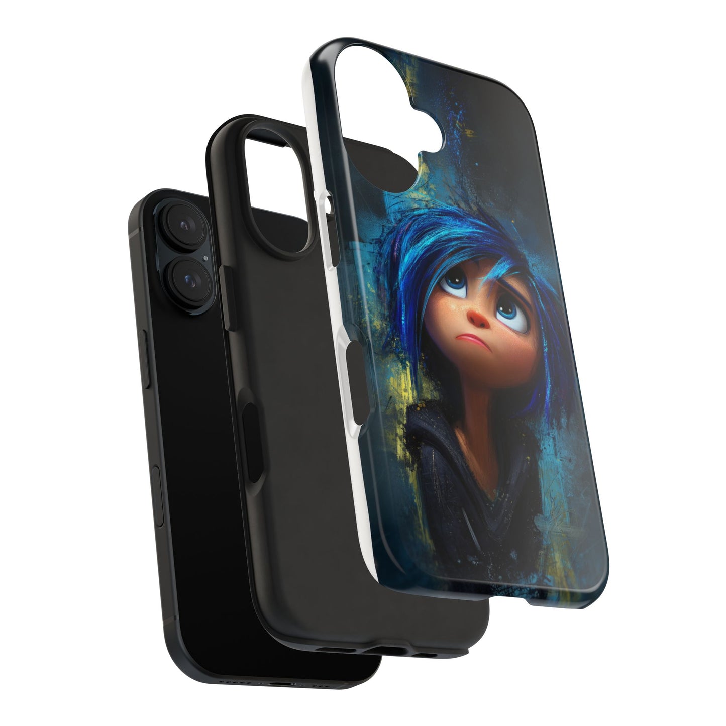 Unique Artsy Tough Phone Case – Emotional Abstract Design for Creative Souls