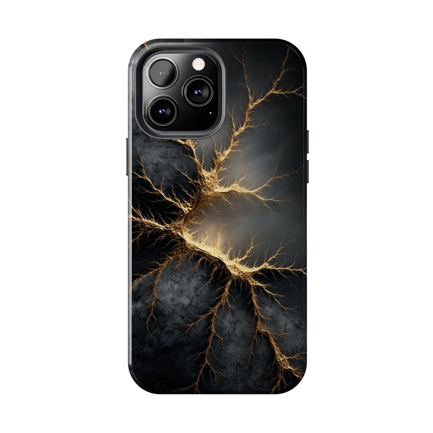 Electric Lightning Tough Phone Case - Durable Protection with Striking Design