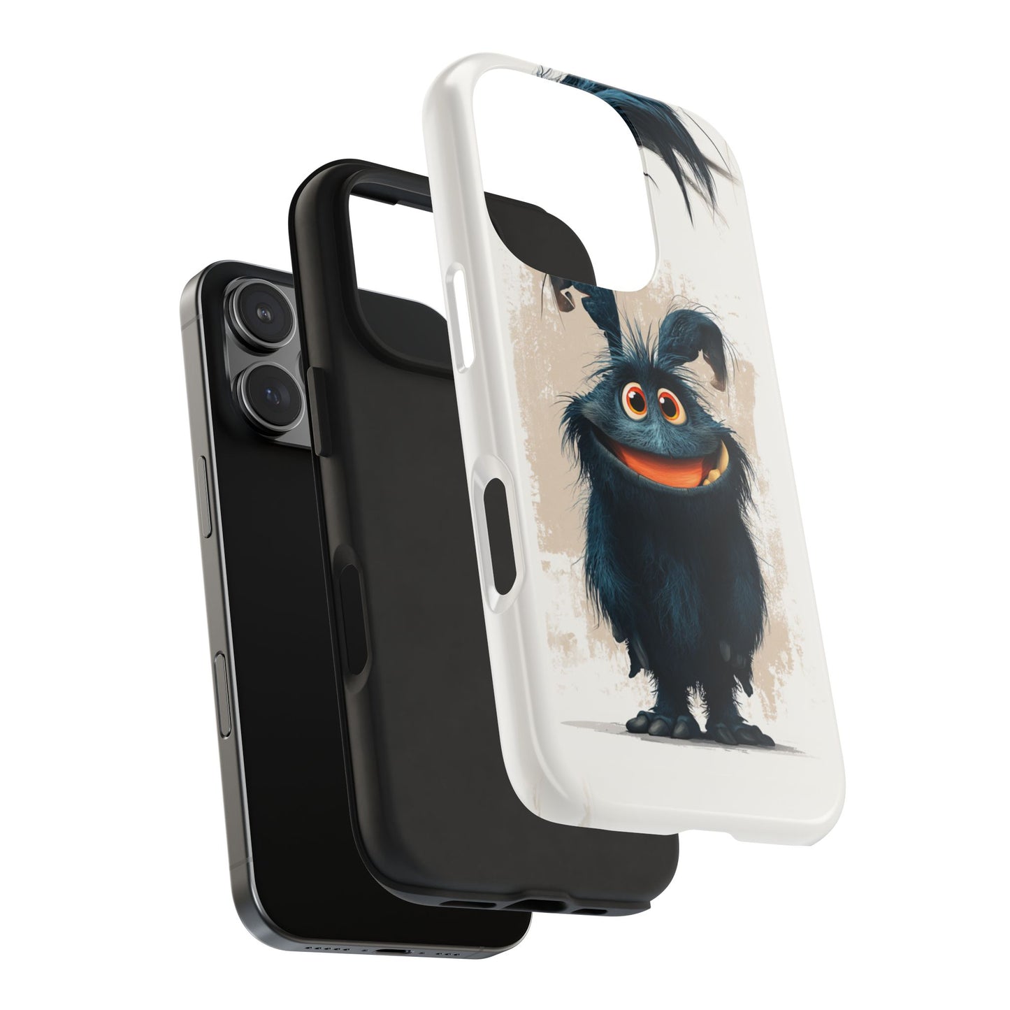 Whimsical Monster Tough Phone Case - Durable Protection for Fun-Loving Individuals