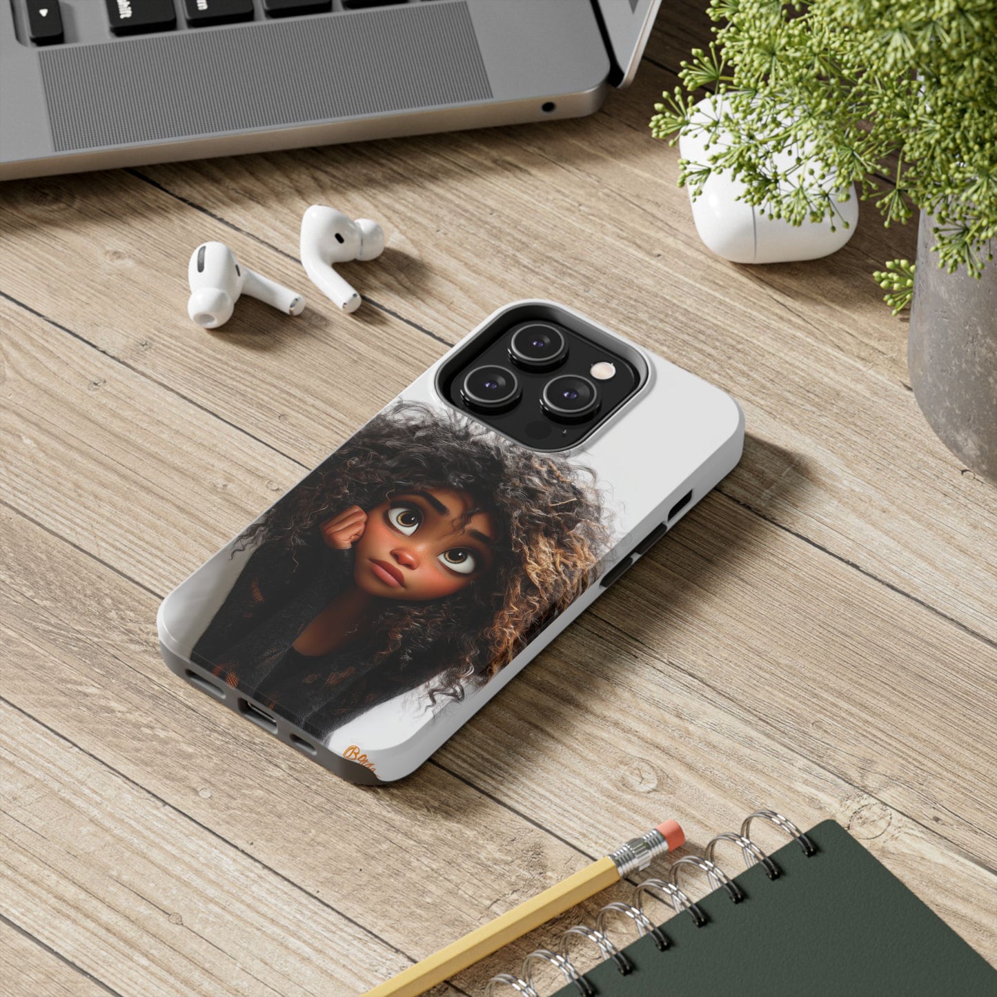 Whimsical Tough Phone Case – Playful Character Design for Teens & Creatives