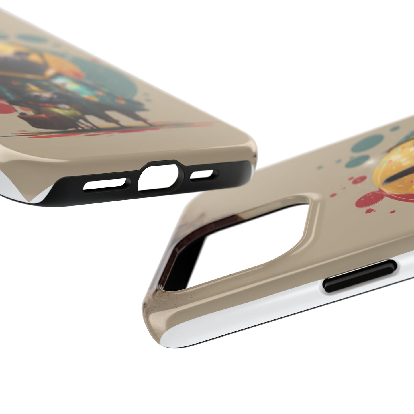 Whimsical Pet-Inspired Tough Phone Case - Perfect for Animal Lovers