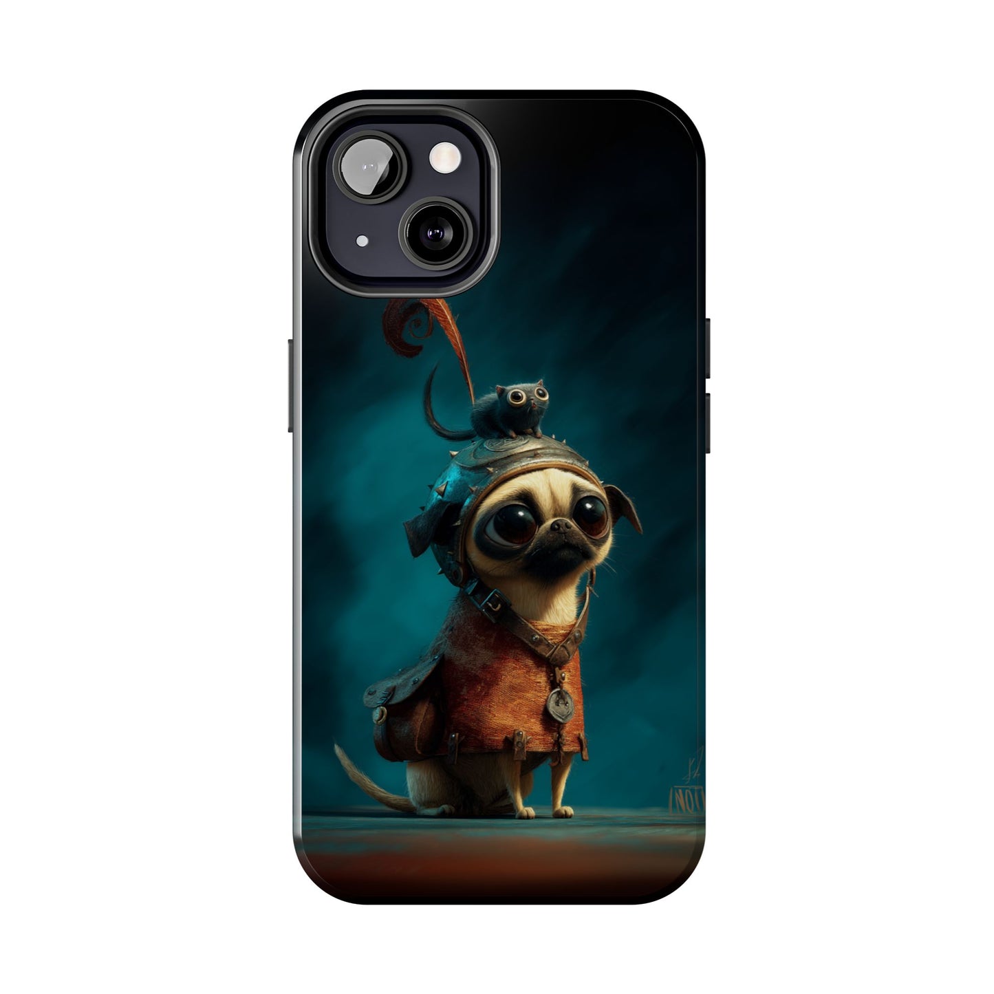 Cute Pug Adventure Tough Phone Case - Durable Protection for Pet Lovers