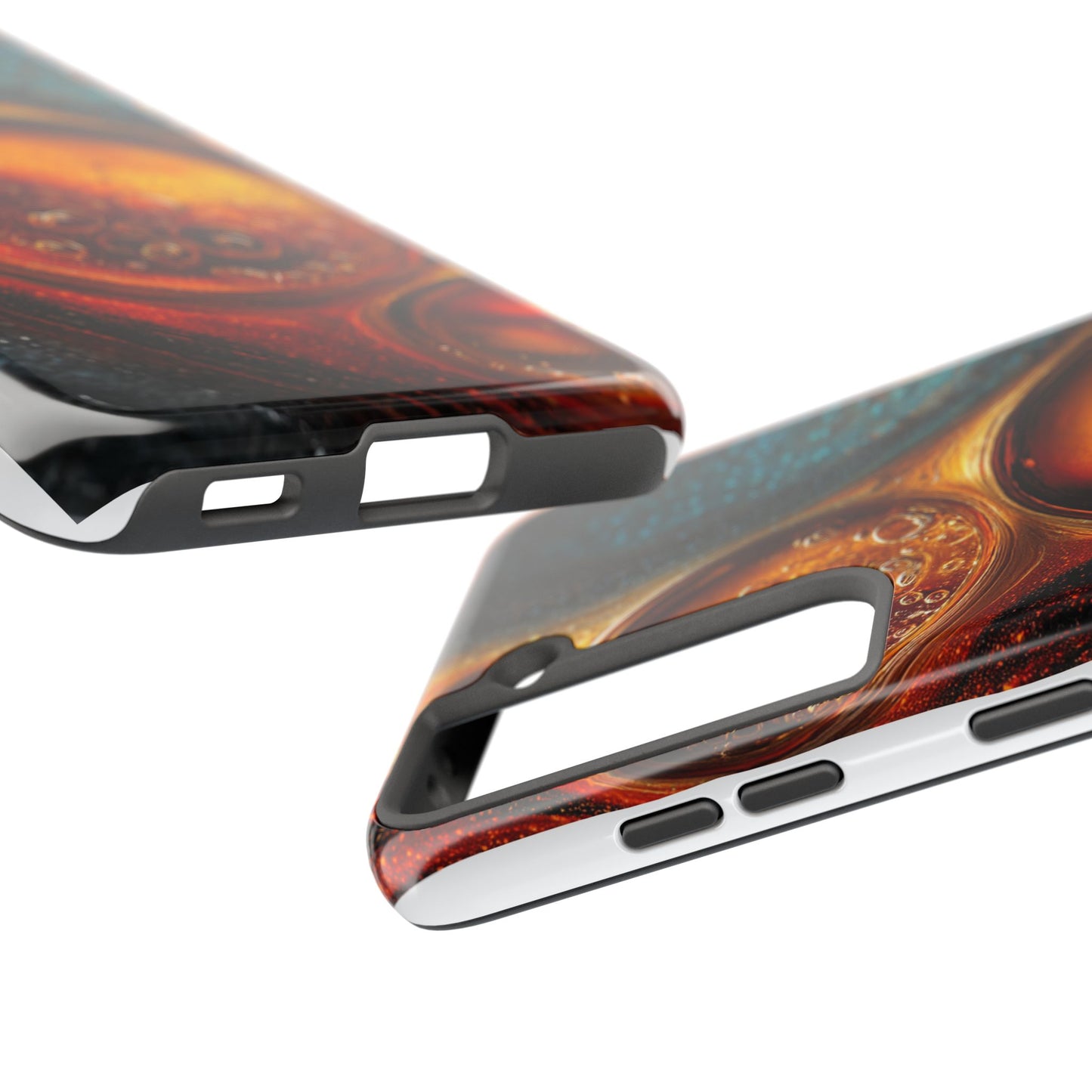 Vibrant Abstract Tough Phone Case – Bubble Design for Ultimate Protection