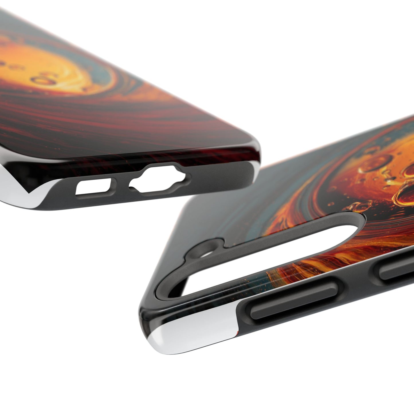 Vibrant Abstract Phone Case with Bubble Design - Tough & Stylish