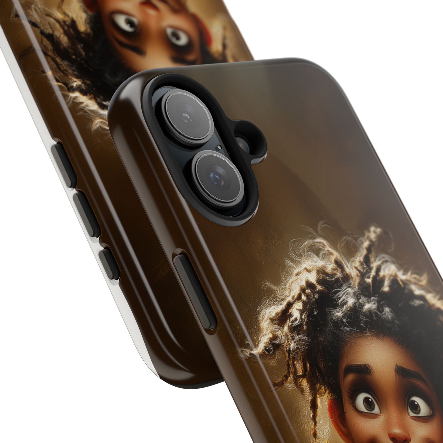 Whimsical Tough Phone Case with Playful Character Design