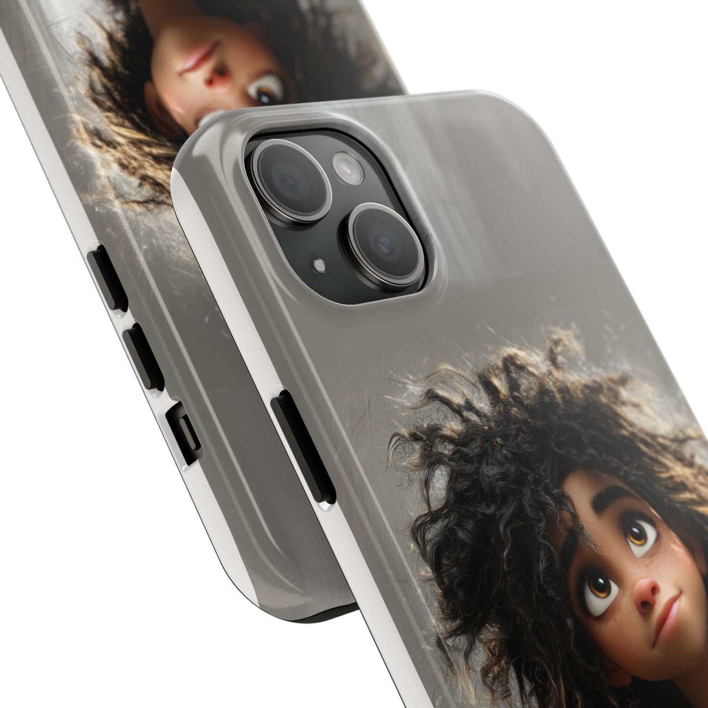 Artistic Tough Phone Case - Unique Character Design for Creative Souls