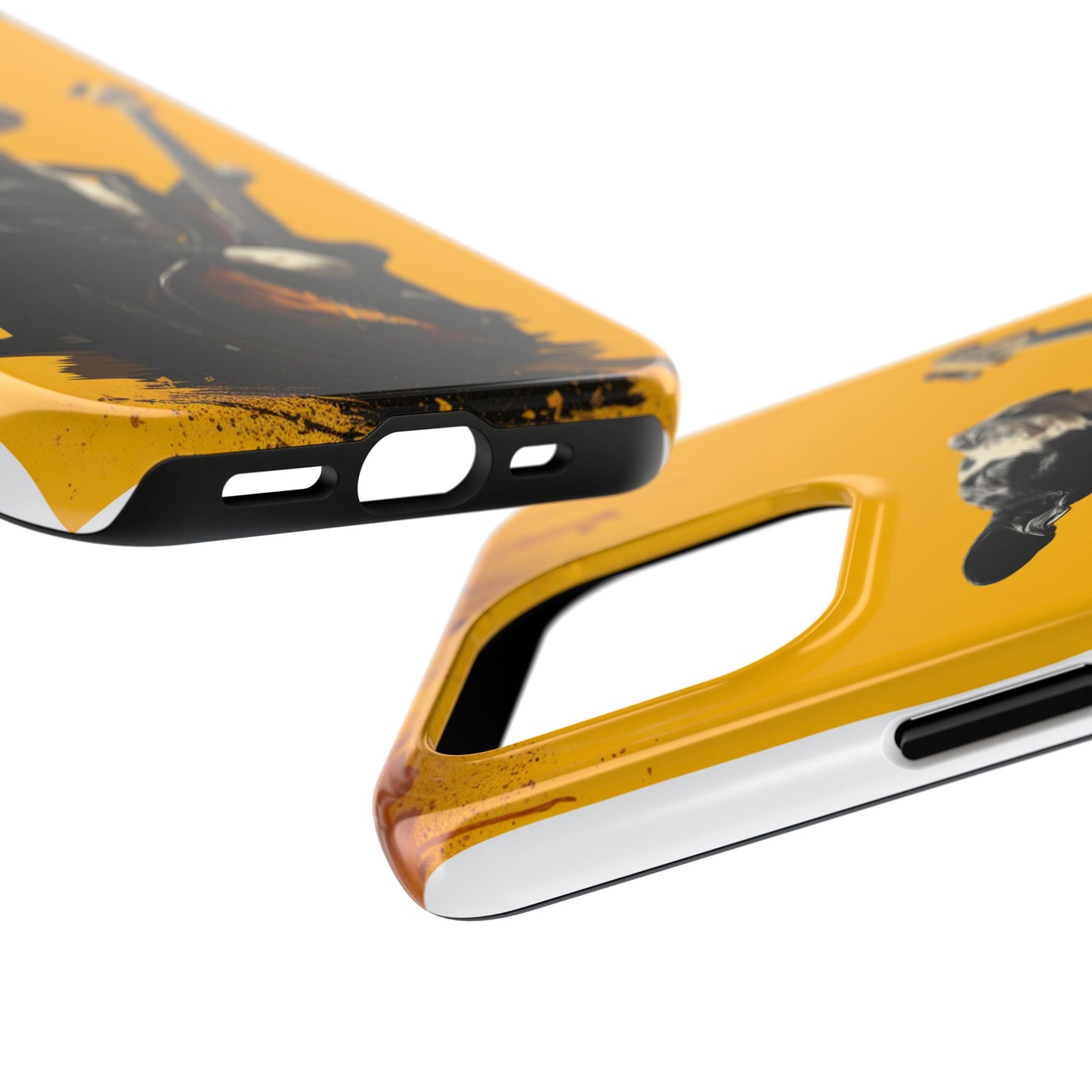 Rock Star Dog with Guitar Tough Phone Case – Wearable Art for Pet & Music Enthusiasts