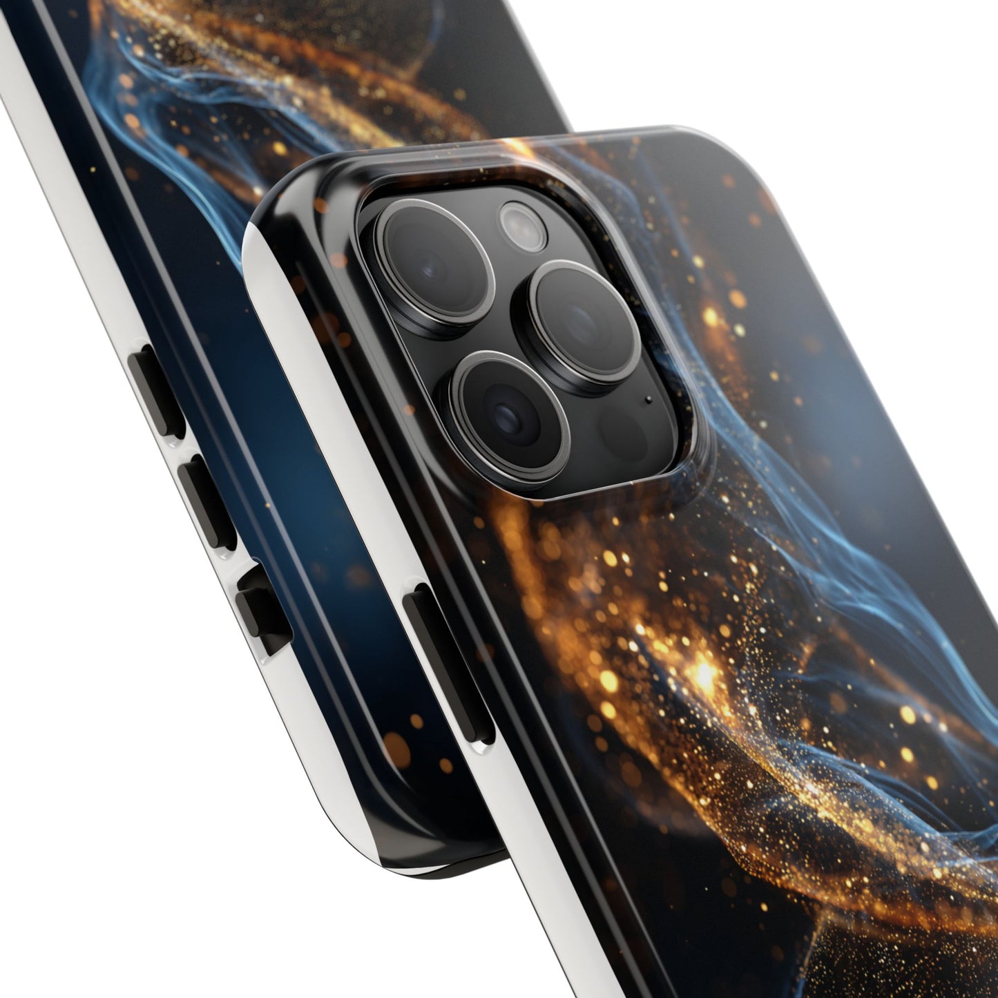 Elegant Gold Swirl Tough Phone Case – Durable & Stylish Protection for Your Device