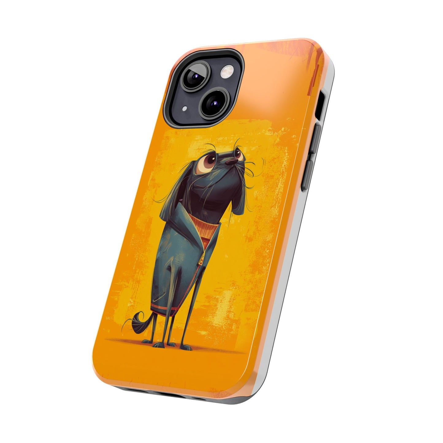 Fun Dog Art Tough Phone Case - Durable Pet Lover Gift