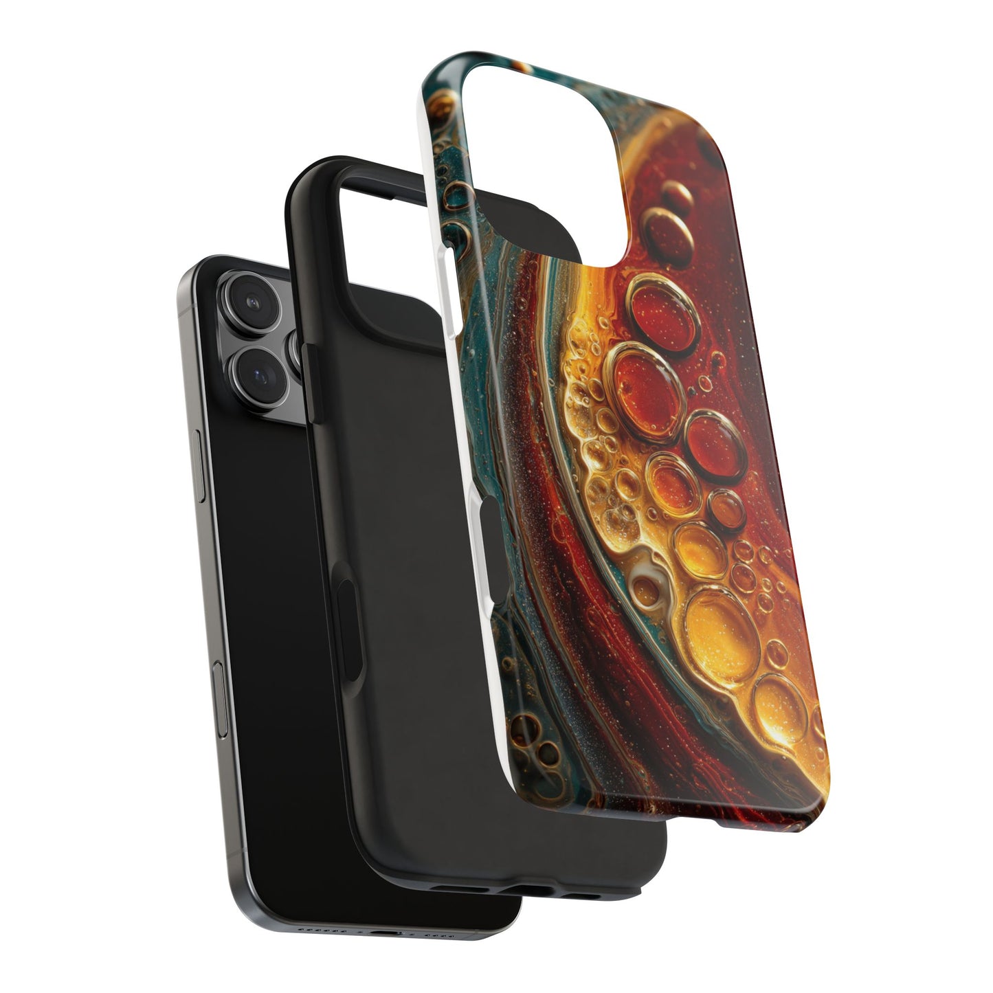 Artistic Tough Phone Case - Abstract Lava Design