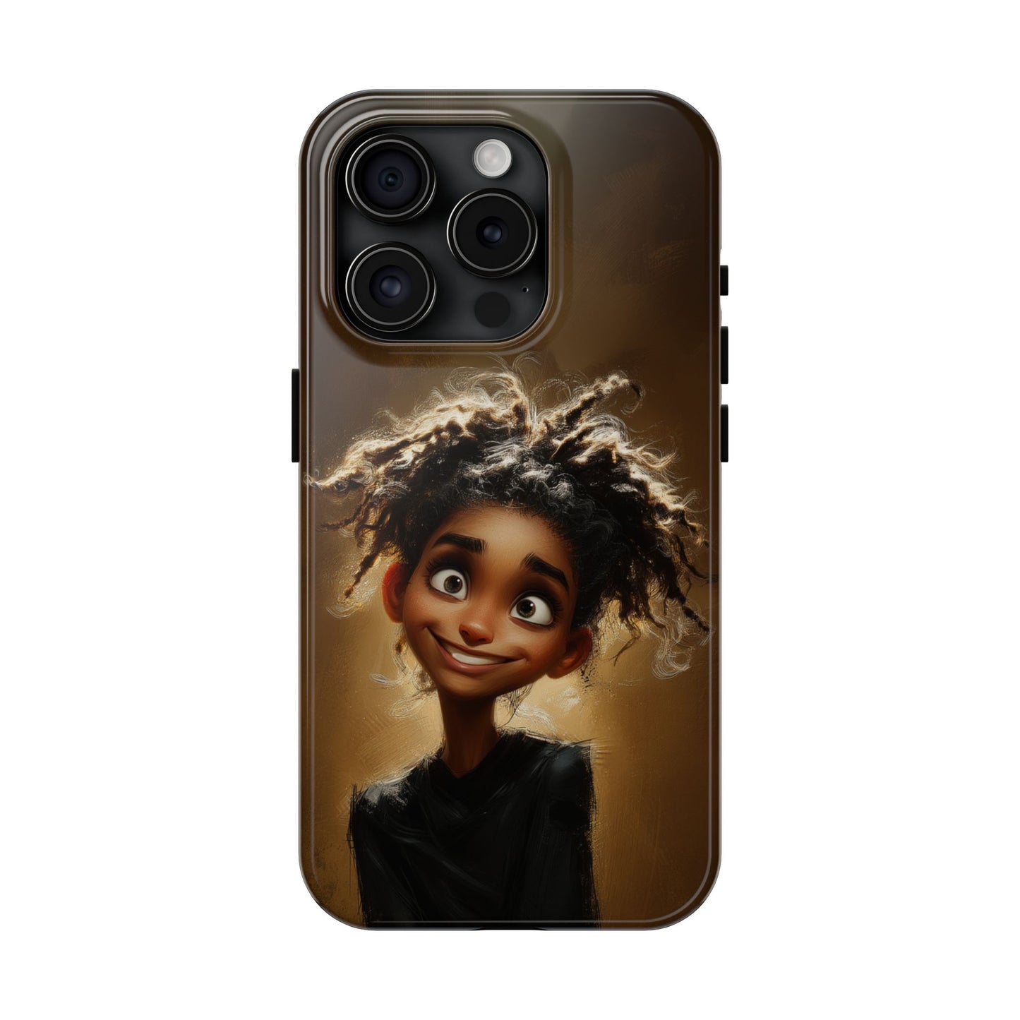 Whimsical Tough Phone Case with Playful Character Design