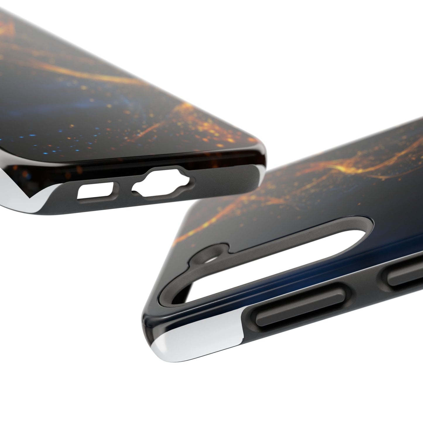 Galaxy Sparkle Tough Phone Case - Durable Protection with Elegant Design