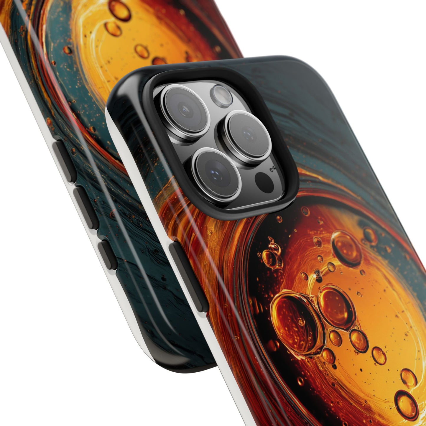 Vibrant Abstract Phone Case with Bubble Design - Tough & Stylish