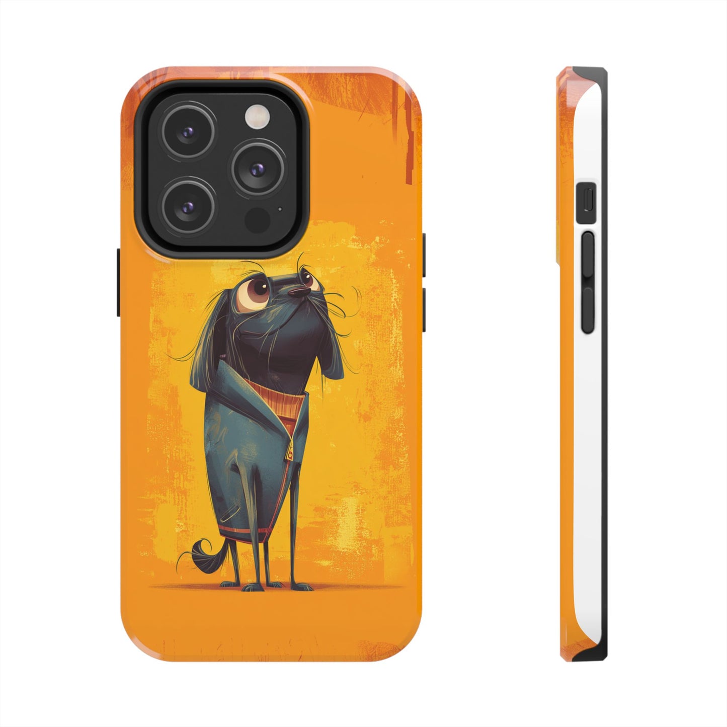 Fun Dog Art Tough Phone Case - Durable Pet Lover Gift