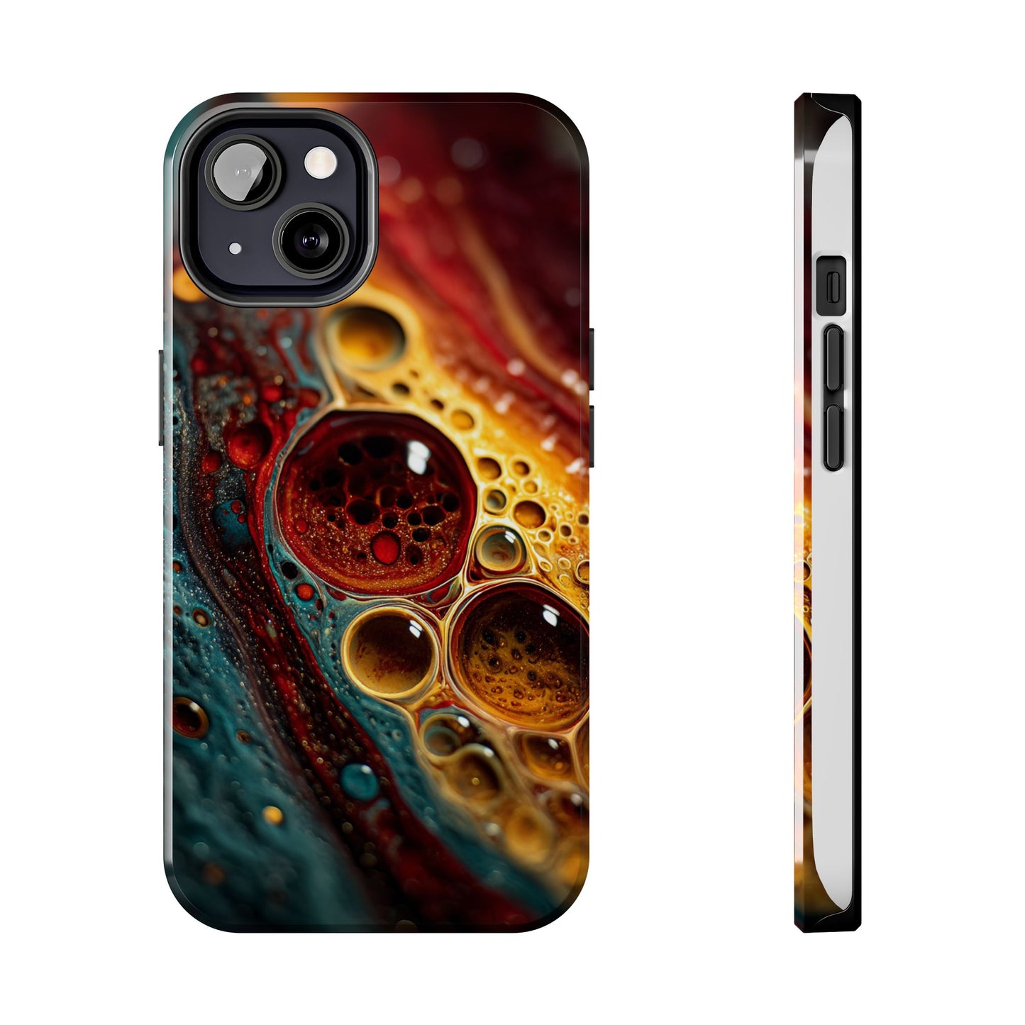 Vibrant Abstract Tough Phone Case - Unique Art for Stylish Protection