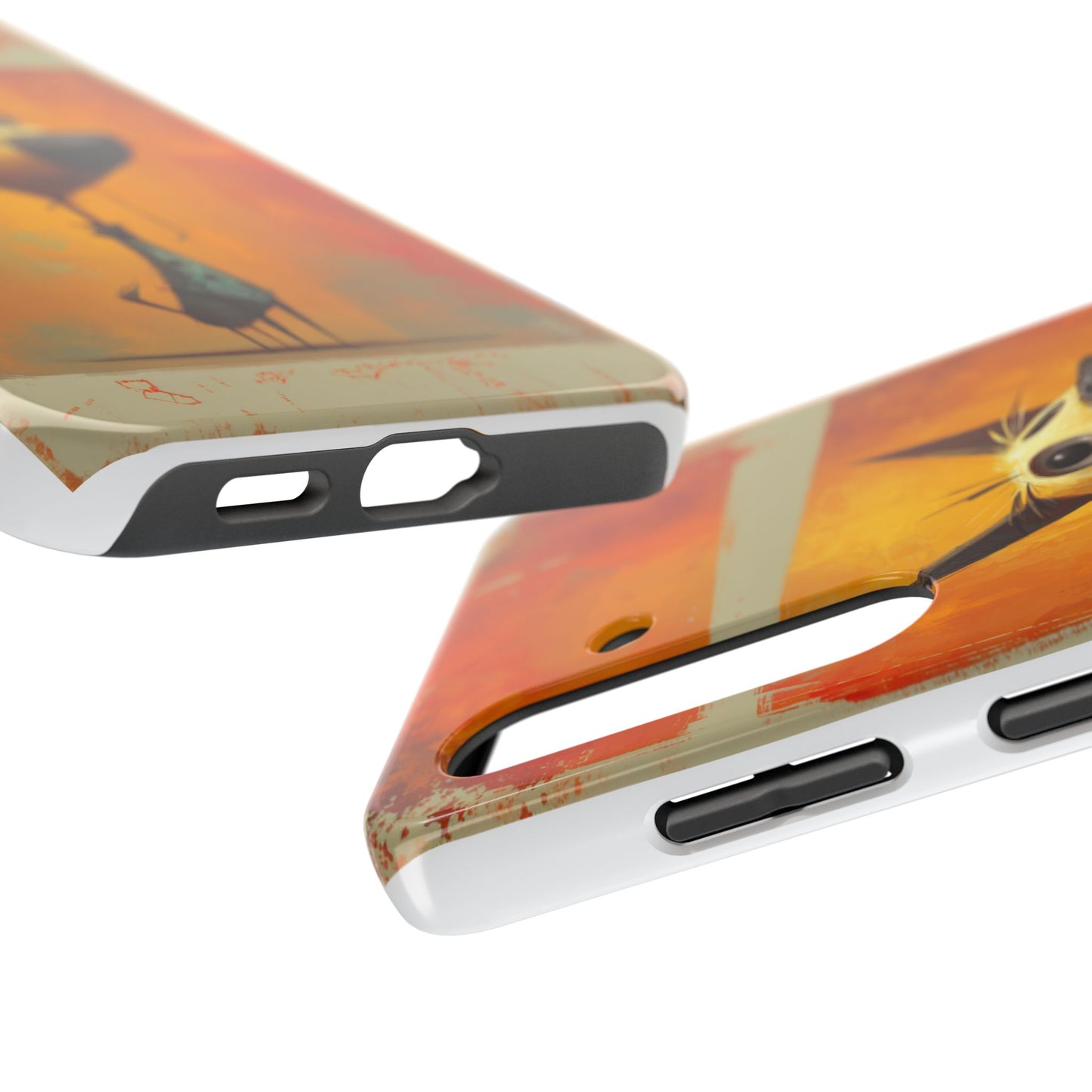 Whimsical Dog Art Tough Phone Case - Fun & Stylish Pet Lover Gift