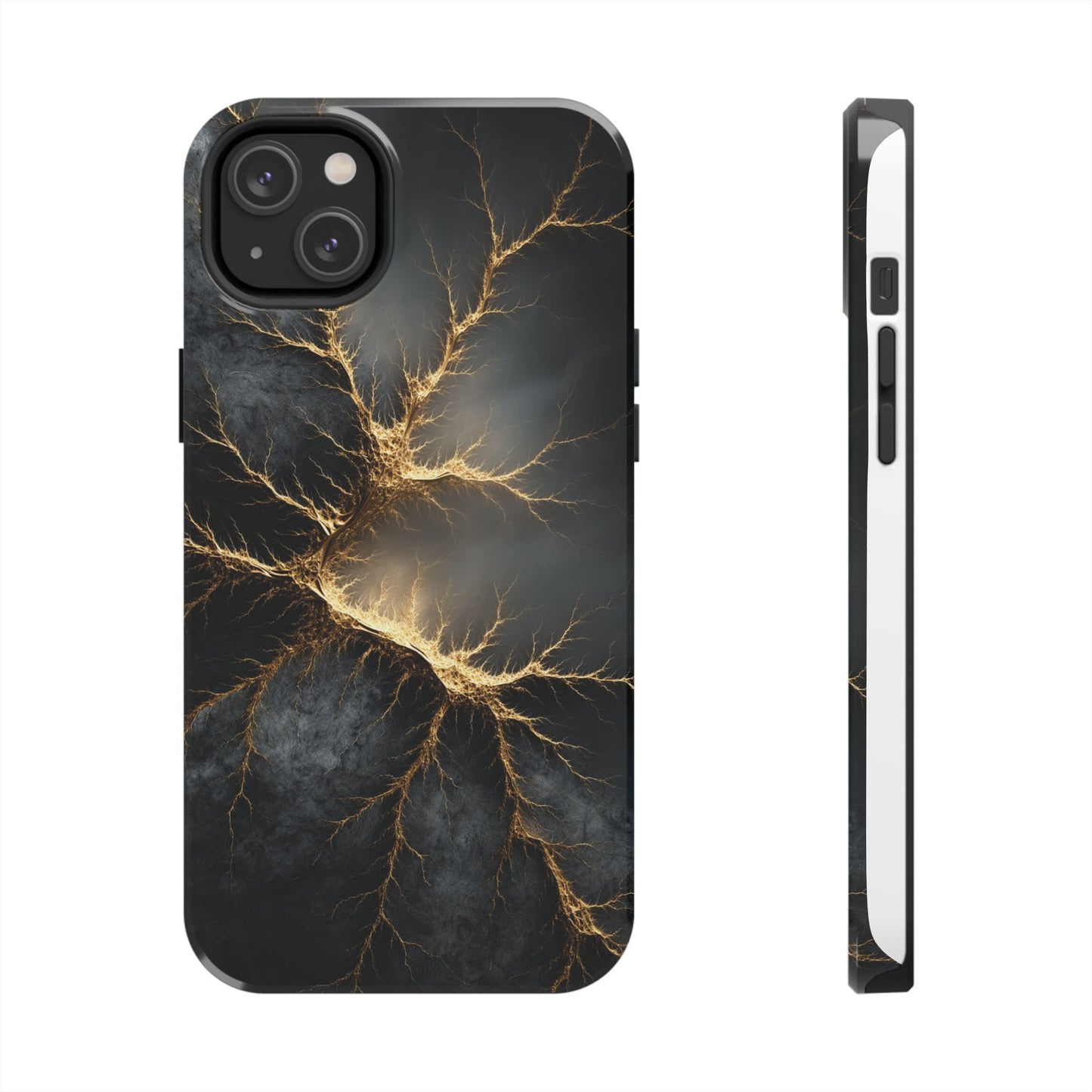 Electric Lightning Tough Phone Case - Durable Protection with Striking Design