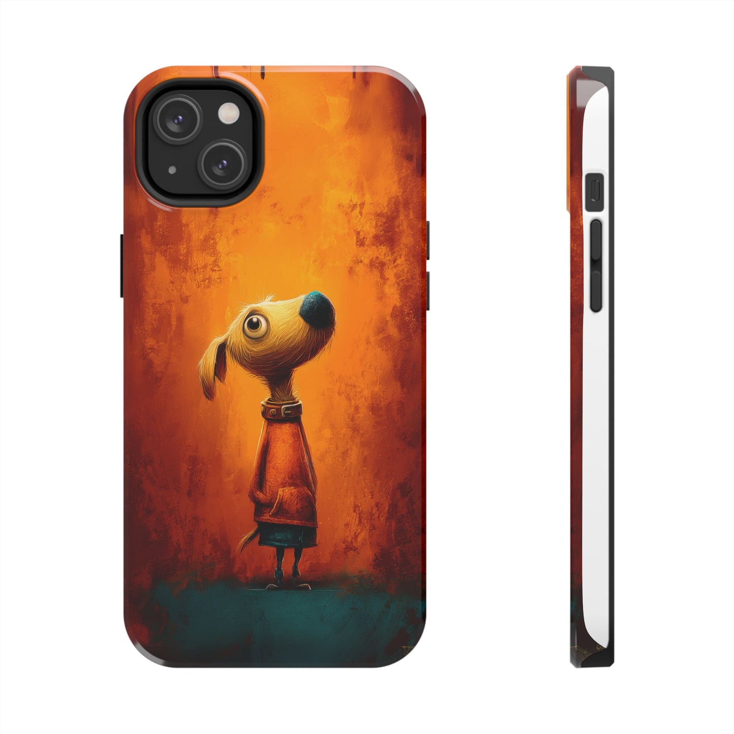 Whimsical Dog Art Tough Phone Case - Durable & Stylish Pet Lover Accessory