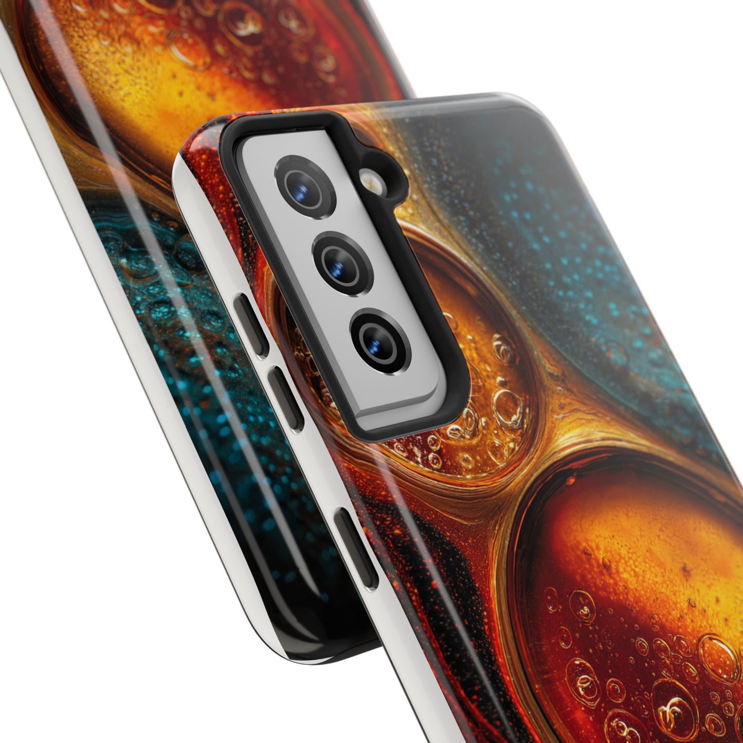 Vibrant Abstract Tough Phone Case – Bubble Design for Ultimate Protection